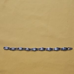 Vintage Siam Sterling Silver Niello bracelet